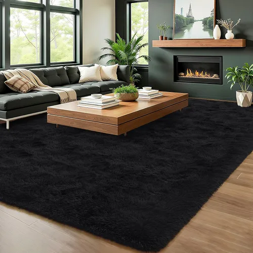 Miniatura 3 de Homore - Tapete de lujo, mullido, para dormitorio, sala de estar, tapete suave, muy bonito, cómodo, moderno, para niño y guardería