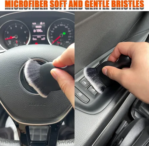 Miniatura 6 de Cepillo para detallar el interior del automóvil, ultra suave, antiarañazos, herramienta de limpieza interior del automóvil para paneles de limpieza