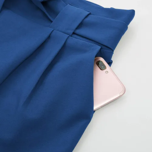 Miniatura 4 de GRACE KARIN - Pantalón deportivo tipo lápiz para mujer, diseño informal de tiro alto para el trabajo, con lazo y bolsillos