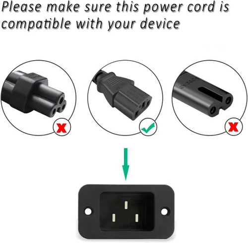 Miniatura 2 de Cable de alimentación de CA en enchufe de enchufe compatible con Lucid ADA8824 ADAT 8 canales convertidor