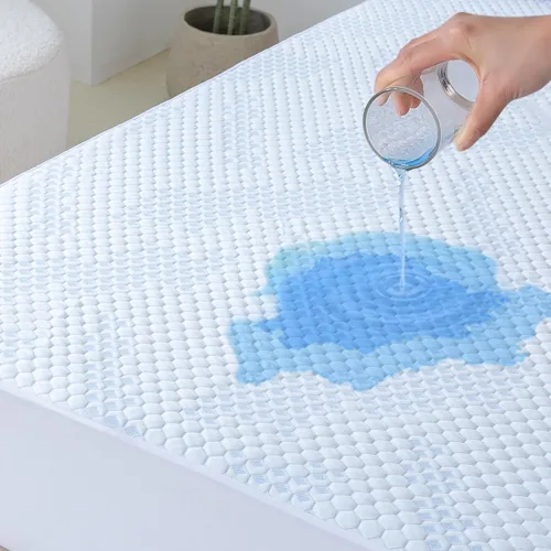 Miniatura 9 de Protector de colchón refrescante Twin - Funda de colchón de fibra de rayón 100% impermeable y silenciosa (39" x 75") Cama suave, transpirable