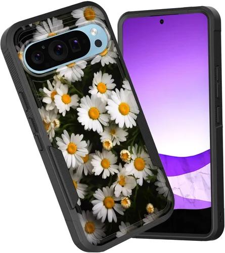 Miniatura 19 de Funda para Pixel 6A, funda híbrida de doble capa resistente a prueba de golpes de policarbonato duro de silicona suave TPU para Google Pixel 6A