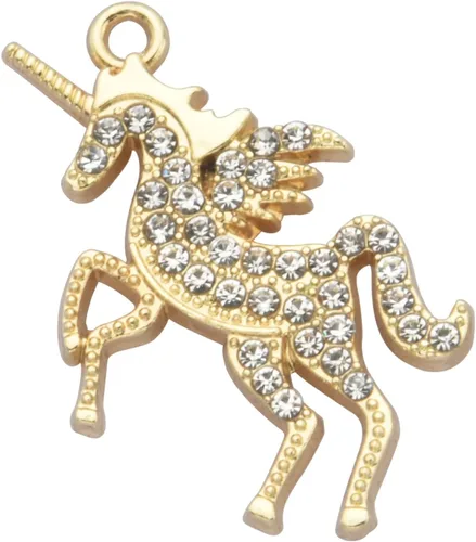 Miniatura 59 de Paquete de 20 dijes de diamantes de imitación chapados en oro, accesorios de cristal para collares, pulseras, joyería, manualidades, bricolaje