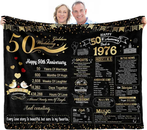 Miniatura 9 de elseven Regalo de boda de 25 aniversario para ella, 25 aniversario para parejas, esposa, marido, mejor manta de regalo de aniversario, manta de 60 x