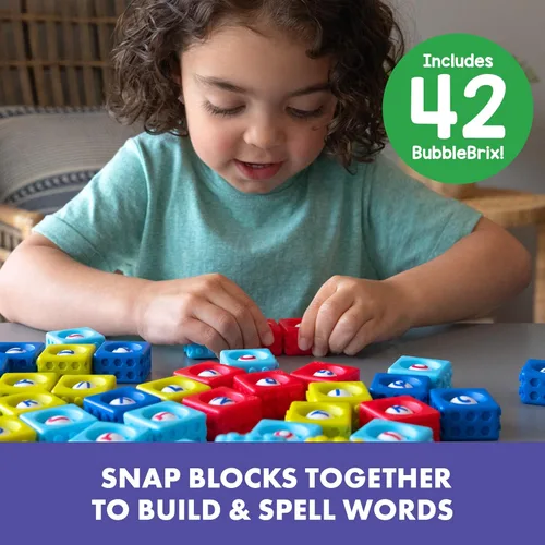 Miniatura 2 de Educational Insights Alphabet BubbleBrix - Juguetes sensoriales de aprendizaje del alfabeto, manipuladores de alfabetización para preescolares