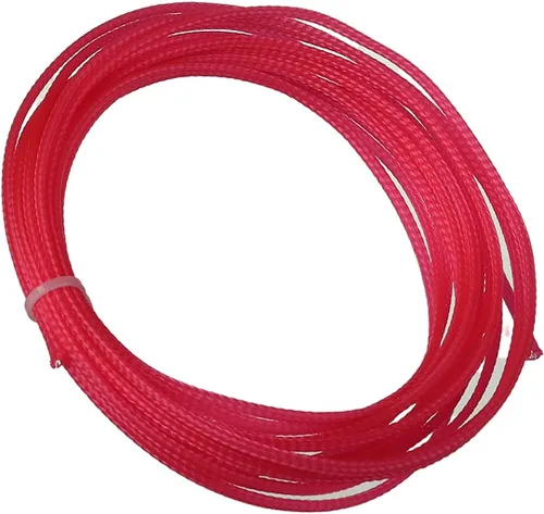 Miniatura 9 de Bettomshin 1 funda de organización de cables de 3.28 pies (3.3 ft), protector de cable rosa PET de 1/4 pulgadas de ancho, tubo de telar de alambre