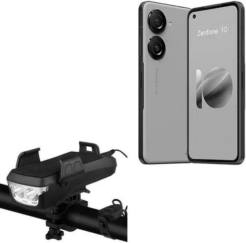 BoxWave Soporte y soporte compatible con ASUS Zenfone 10 - Solar Rejuva Bike Mount (4000 mAh), soporte de bicicleta con banco de energía solar,