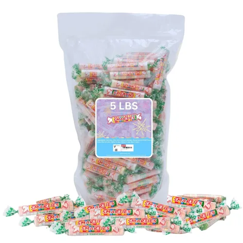 Smarties X-treme Sour Candies - Caramelos agrios sin gluten, sin maní, sin lácteos, perfectos para fiestas, mezclas de dulces y Halloween, dulces a