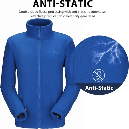 Miniatura 5 de CAMEL CROWN - Chaqueta de esquí para hombre 3 en 1, chaqueta de invierno impermeable para nieve, cortavientos, con capucha y forro polar cálido Azul
