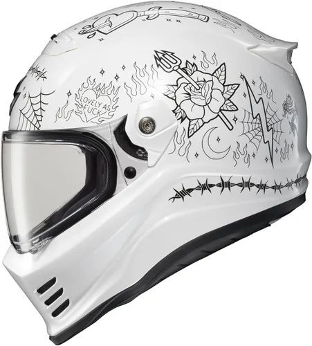 Miniatura 9 de ScorpionEXO Covert FX - Casco integral para motocicleta adulto estilo Street Fighter - bolsillos para altavoces con Bluetooth, certificación DOT ECE