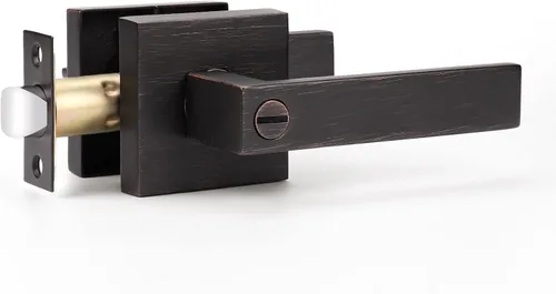 Miniatura 79 de KNOBWELL - Juego de cerradura con 1 picaporte resistente para puertas de una cara, ideal para puertas interiores reversibles, 0.93 libras