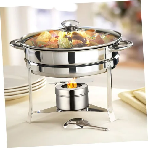 Miniatura 4 de DOITOOL Soporte para latas de combustible de acero inoxidable, 2 unidades, latas de combustible para calentador de alimentos, soporte de combustible