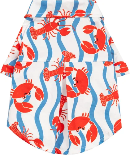 Miniatura 17 de Fitwarm Camisa hawaiana para perro con aguacate, ropa divertida de verano para perros pequeños, niños y niñas, acogedor atuendo con cuello