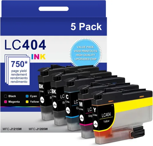Miniatura 10 de LC404 - Cartuchos de tinta compatibles con impresora Brother 404XL LC404 LC-404 Cartuchos de tinta de alto rendimiento compatibles con impresora