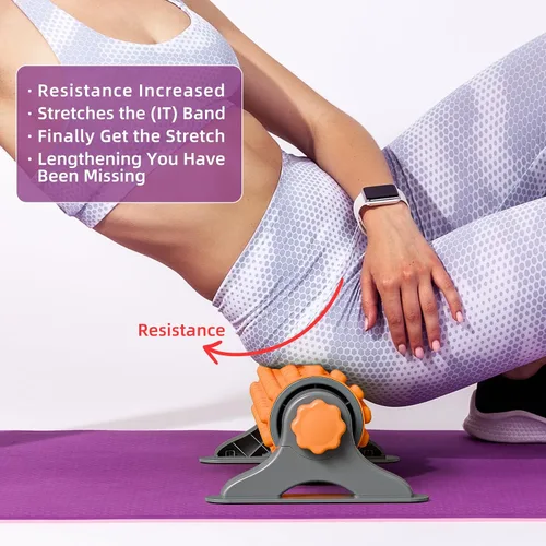 Miniatura 3 de XL IT Band - Rodillo de espuma firme con soporte de resistencia, 17 pulgadas, rodillo de ejercicio para problemas de banda de TI, masaje muscular