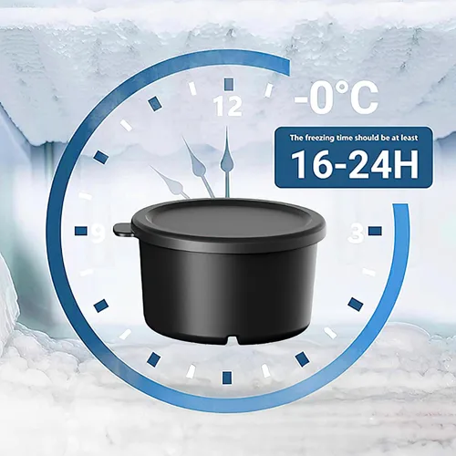 Miniatura 3 de Accesorio de molde de hielo para afeitado KitchenAid, moldes de hielo de plástico reutilizables con tapas para accesorio de afeitadora de hielo