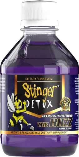 Miniatura 5 de Stinger Detox Buzz - Bebida extra fuerte 5X, sabor a uva, 8 onzas líquidas, paquete de 2