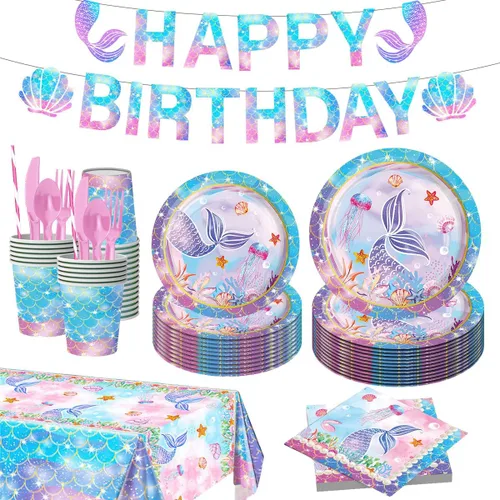 Miniatura 9 de Juegos de Platos y Servilletas de Cumpleaños Arcoíris, Suministros para Fiestas de Cumpleaños Rosa, Platos de Diamante con Purpurina