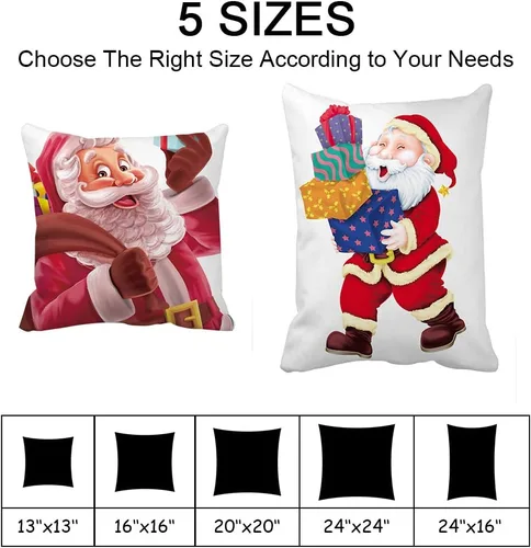 Miniatura 3 de Almohada personalizada, almohadas de fotos personalizadas con inserto – 16 x 16 pulgadas con impresión dúplex imagen/texto – Regalo único
