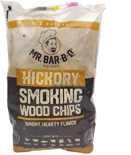 Miniatura 12 de Mr Bar-B-Q Chips de Madera de Cerezo para Ahumar, Virutas de Madera 100% Natural para Ahumadores, Funciona con Ahumador, Gas, Parrilla Eléctrica