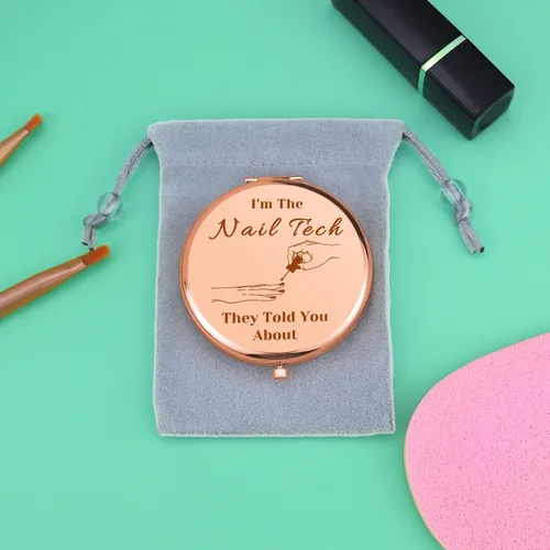 Miniatura 7 de Regalos de manicurista de uñas, regalos tecnológicos para mujeres, espejo de maquillaje compacto, regalo para artistas, regalo de esteticista