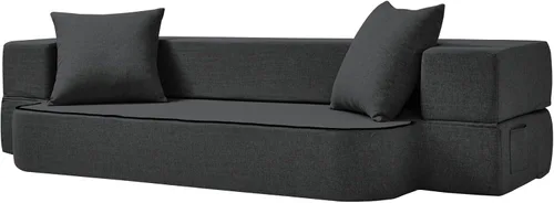 Miniatura 7 de SUYOLS Sofá Cama Plegable con Almohadas - Silla Convertible Sofá de Piso y Colchón para Dormir, Sleeper de Espuma Viscoelástica Plegable para Sala