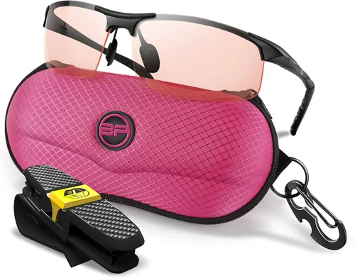 BLUPOND Gafas amarillas para hombres y mujeres – Gafas de seguridad antiempañamiento semipolarizadas para protección ocular definitiva