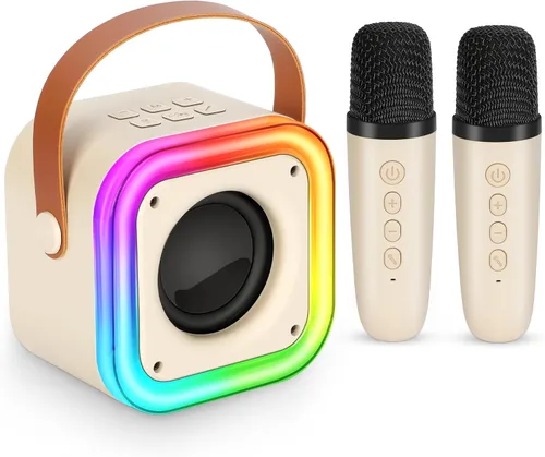 Mini máquina de karaoke para niños, juguetes y regalos para niñas, micrófono inalámbrico de karaoke para niños de 4, 5, 6, 7, 8, 9, 10, 11, 12 años,