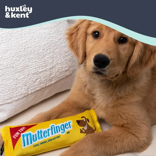 Miniatura 4 de Huxley & Kent Juguete Divertido para Perros con Chirriador – Juguetes de Felpa Power Plush con Sonido para Perros Pequeños, Medianos y Grandes