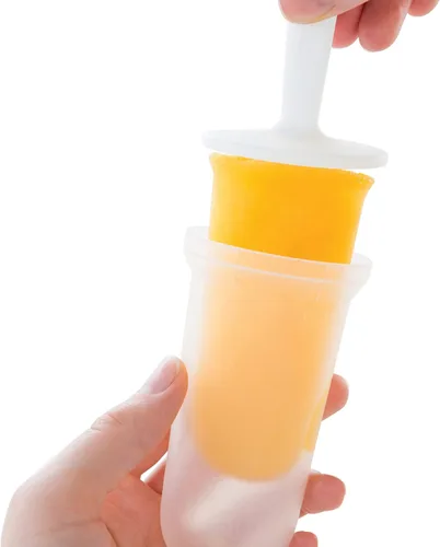 Miniatura 4 de Zoku - Moldes clásicos para paletas, 6 moldes de paleta de fácil liberación con palillos y protección antigoteo, sin BPA Verde