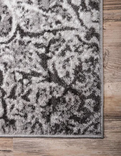 Miniatura 8 de Sofia, alfombra clásica de diseño abstracto, Polipropileno, Gris oscuro Gris/gris (Dark Gray/Gray)