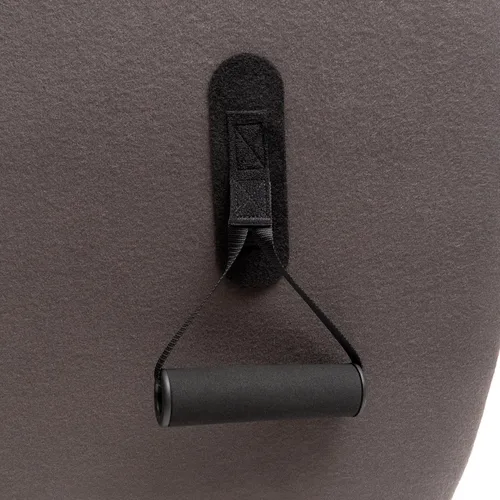 Miniatura 8 de Avana Chakra Yoga Chaise - 2 reposacabezas ajustables y asas con correas ajustables, micro terciopelo/microbucle, rojo y gris