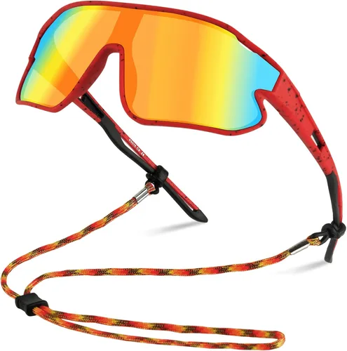 Miniatura 8 de YUNBLL&KO Gafas de sol para niños, gafas de sol de béisbol para jóvenes, TR90, marco ligero, UV400, gafas de sol deportivas para ciclismo para niñas