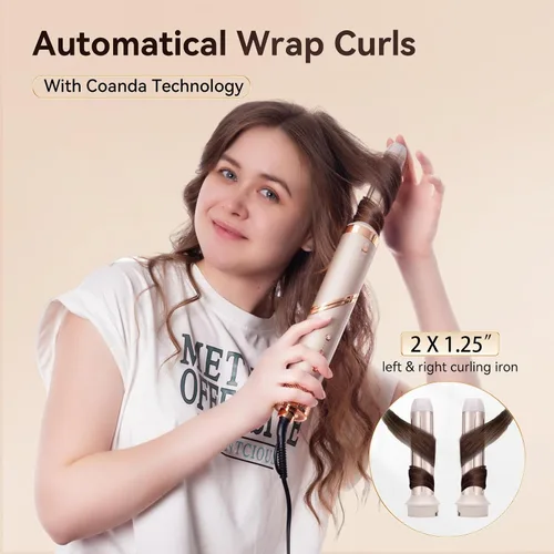 Miniatura 3 de 5 en 1 cepillo de aire caliente y secador de pelo, envoltura automática Airstyler con difusor, secador de pelo FlexStyle de alta velocidad de 110000