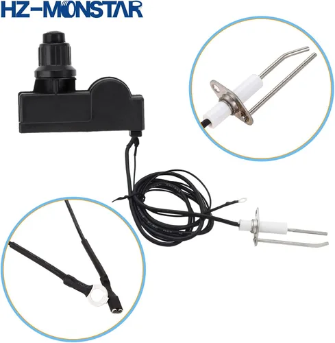 Miniatura 3 de Kit de válvula de control de seguridad de falla de llama de gas propano GLP de baja presión con conjunto de encendedor, kit de encendido de botón