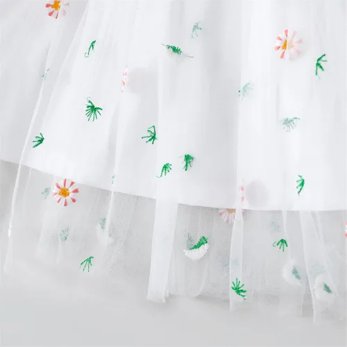 Miniatura 5 de PATPAT Baby Girl Dress Long Sleeve Tutu Dress Infant Girl Tulle Dress Flower Girl Party Birthday Princess Dresses
