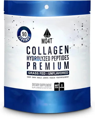 Miniatura 11 de MO4T - Péptidos de colágeno - Colágeno en polvo - Colágeno hidrolizado - Colageno Hidrolizado - Colágeno sin sabor (1 libra)