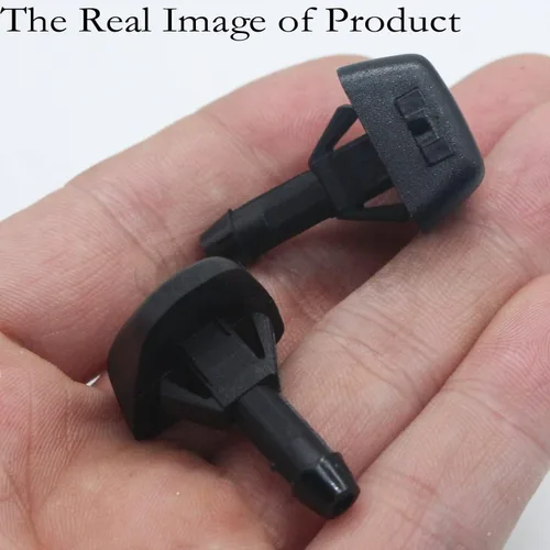 Miniatura 6 de 2 piezas de repuesto de boquilla de limpiaparabrisas para Volvo. OEM: 30655605, 7845009010. Negro