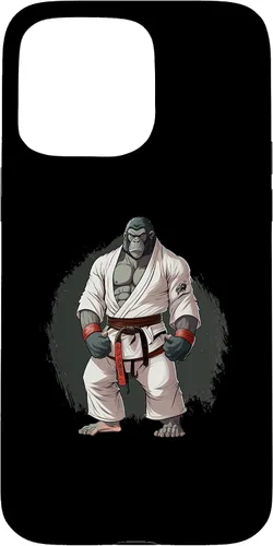 Miniatura 27 de iPhone 11 Gorilla In Judo Uniforme - Estuche japonés de artes marciales