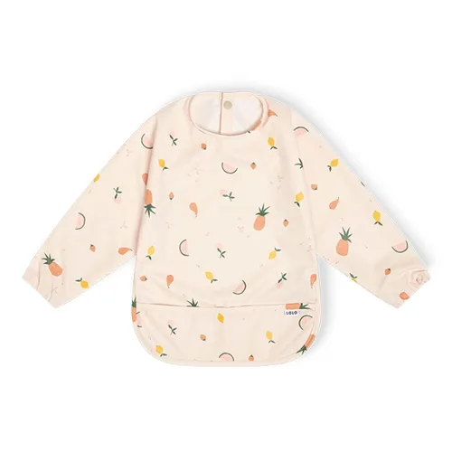 Miniatura 10 de Lalo Babero Delantal - Babero de Manga Larga para Bebés y Niños Pequeños - Puños Elásticos, Bolsillo Grande Multiusos, Poliéster Reciclado Salvia