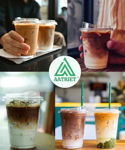 Miniatura 7 de Vasos de plástico transparente de 20 onzas con tapas sin pajilla, 25 juegos de tazas desechables de plástico para café helado, taza para llevar