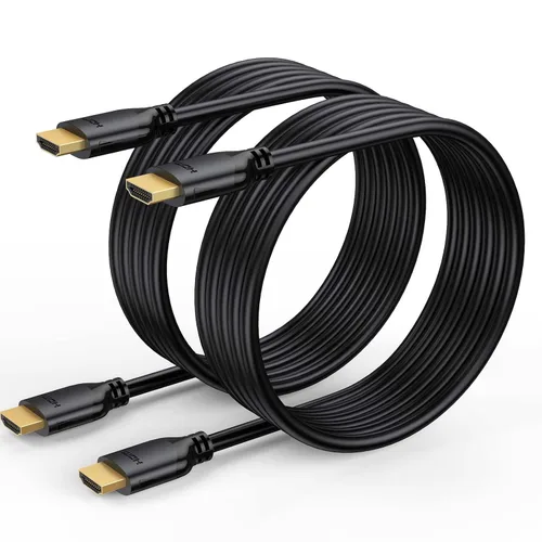 Miniatura 8 de Cable HDMI corto de 1 pie, paquete de 2 unidades, 4K de 1 pie HDMI a HDMI de alta velocidad, cable HDMI 2.0 compatible con 4K @60Hz, 2K, 1080P, HDCP
