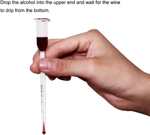 Miniatura 4 de Probador de medidor de alcohol para vino Alcohol 5.1 in Probador de medidor de alcohol transparente