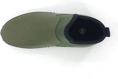 Miniatura 24 de SYLPHID Zapatos de jardín para hombre, zapatos de lluvia impermeables de neopreno para campamento, cuidado del césped, jardinería y trabajo