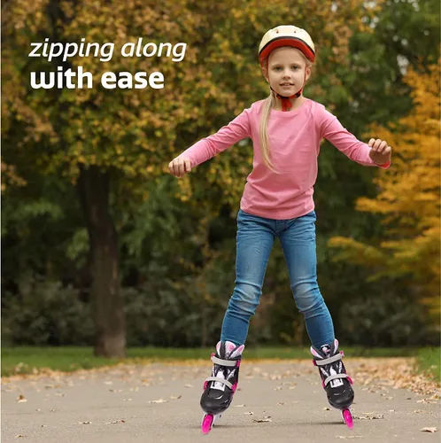 Miniatura 5 de New-Bounce - Patines en línea para niñas y niños, patines ajustables para exteriores para niños de 8 a 12 años para principiantes y avanzados
