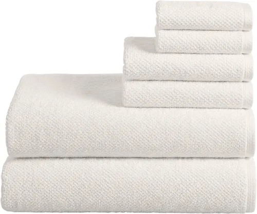 Miniatura 21 de Great Bay Home - Juego de 4 toallas de baño de 54x27, 100% algodón - Toallas absorbentes, de secado rápido y duraderas para decoración del baño