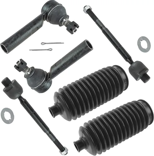 Miniatura 77 de TRQ Kit de dirección interior y exterior para lado del conductor y del pasajero delantero, con cremallera de dirección y fuelle de piñón compatible
