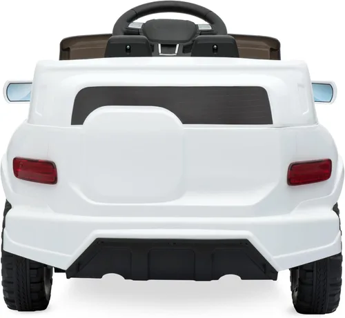 Miniatura 5 de Productos de la mejor elección, camioneta de paseo de 6 V para niños con control remoto para padres, 3 velocidades, luces LED, blanco