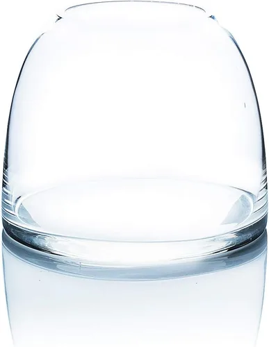 WGV - Jarrón de cúpula de 7 pulgadas de ancho, 5.7 pulgadas de alto, transparente, elegante, maceta de vidrio transparente para reunión de terrario,