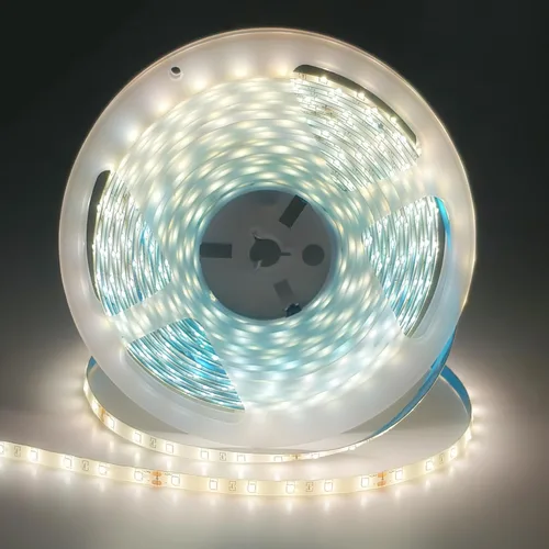 Miniatura 14 de Resistente al agua IP65, tira de luz LED flexible impermeable de 12 V, tiras de luz LED cortables de 16.4 pies, 300 unidades de cadena de Blanco